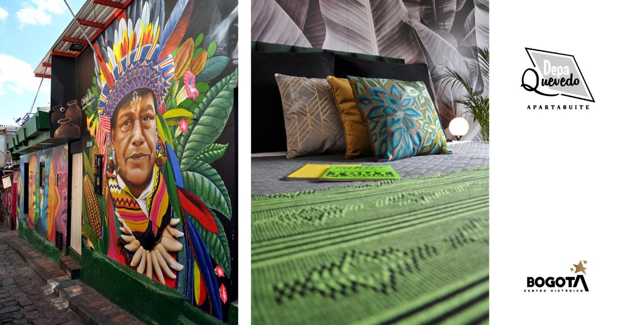 Depa Quevedo - Trendy Revamped Flat - Exceptional Spot In Bogota'S Historic Colonial Square - Candelaria Eksteriør billede
